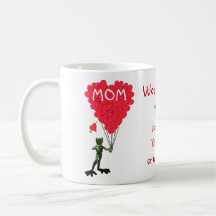 Personalized funny frog mothers day coffee mug