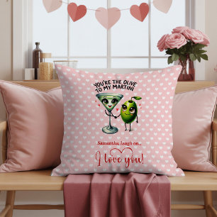 Personalized Funny Fruits Pun Valentine Gifts Throw Pillow