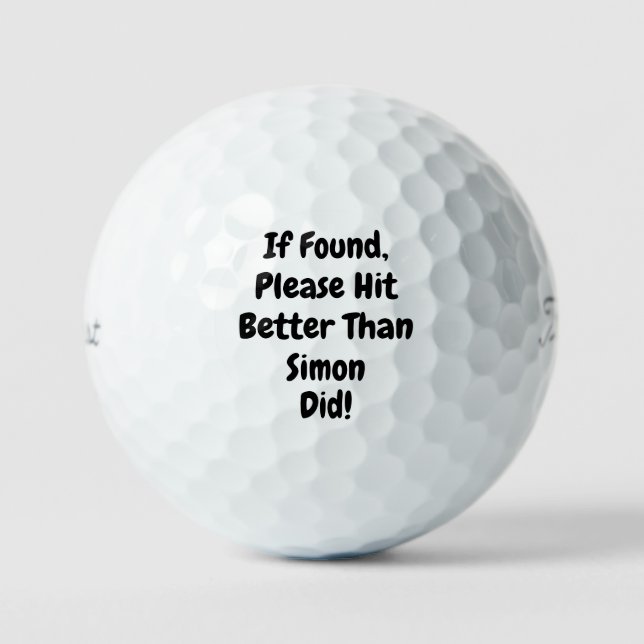 personalized funny  golf balls (Front)