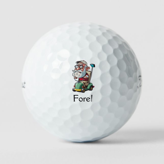 Personalized Funny Golf Balls Grandpa (Front)