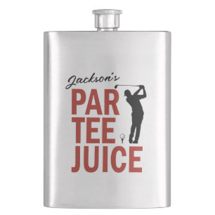 Personalized Funny Golf Par Tee Juice Hip Flask