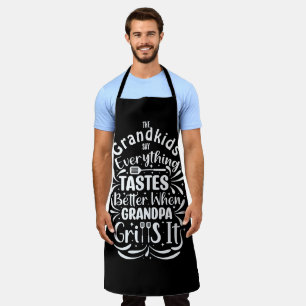 Personalized Funny Grandpa BBQ Chef  Apron