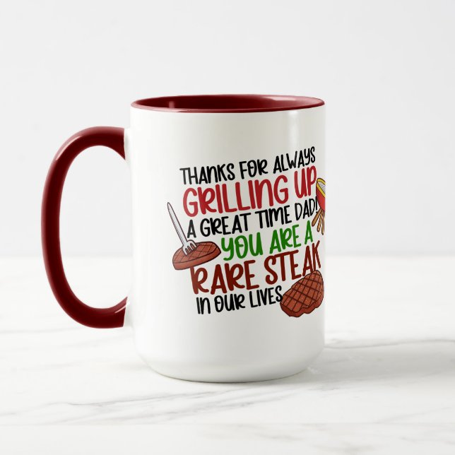 Personalized Funny Grill Chef Daddy Mug (Left)