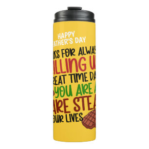 Personalized Funny Grill Chef Daddy Thermal Tumbler