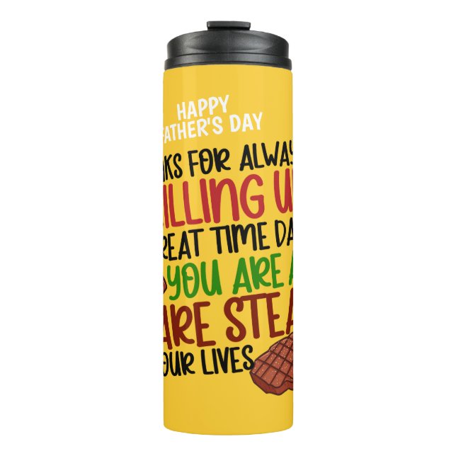 Personalized Funny Grill Chef Daddy Thermal Tumbler (Front)