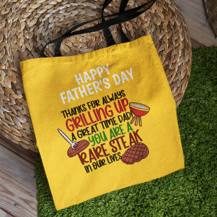 Personalized Funny Grill Chef Daddy Tote Bag