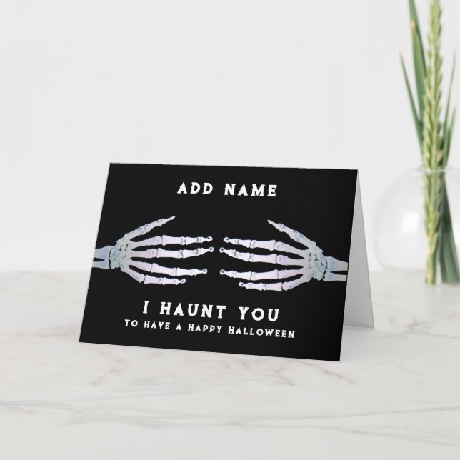 Personalized Funny Halloween Card (Front)