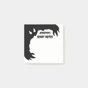 Personalized Funny Halloween Scary Notes   Monster