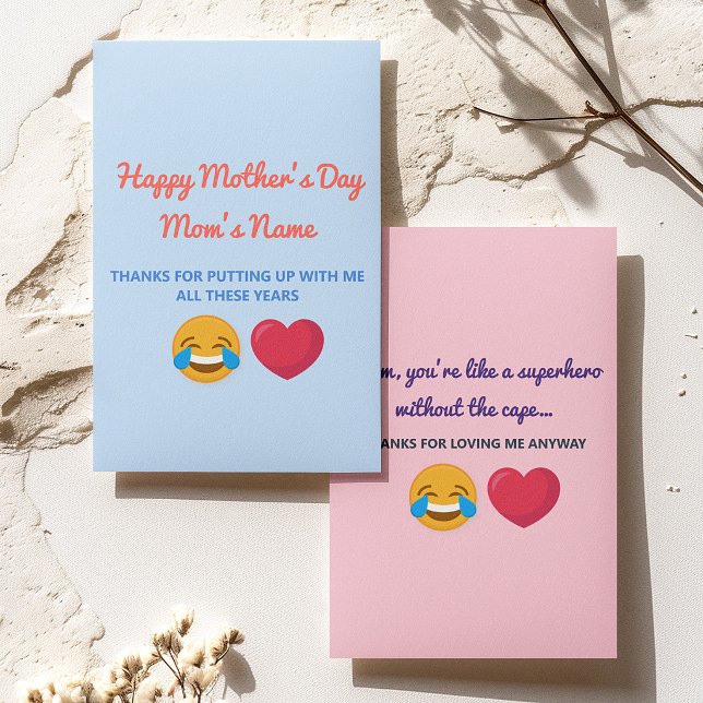 Personalized Funny Happy Mothers Day Greeting Card (Creator Uploaded)