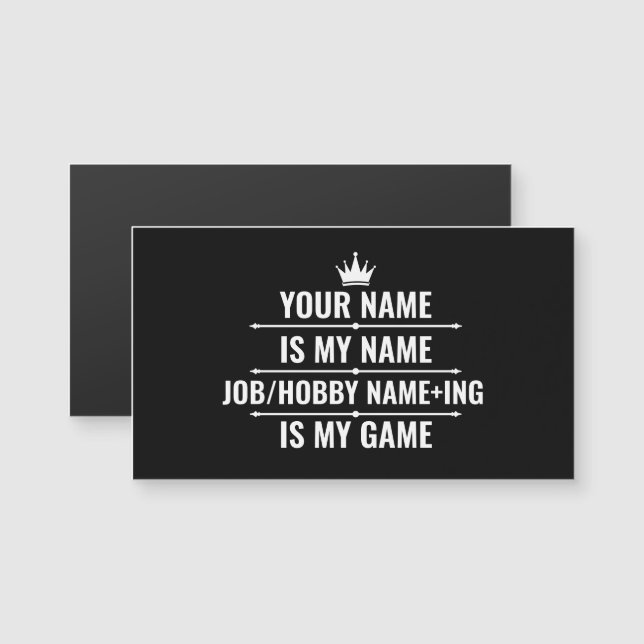 Personalized Funny Job and Hobby Name (Front/Back)
