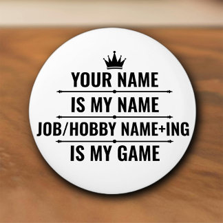 Personalized Funny Job and Hobby Name Ceramic Knob