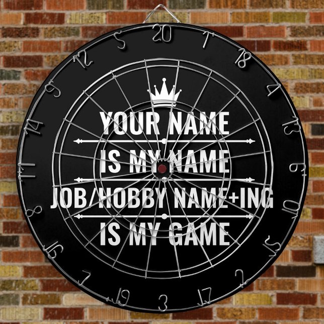 Personalized Funny Job and Hobby Name Dartboard (Creator Uploaded)
