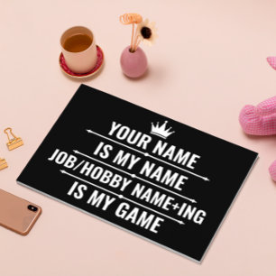 Personalized Funny Job and Hobby Name Guest Book