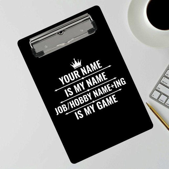 Personalized Funny Job and Hobby Name Mini Clipboard (Creator Uploaded)