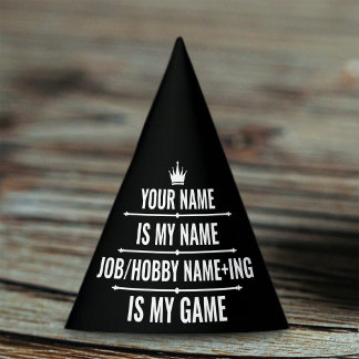 Personalized Funny Job and Hobby Name Party Hat