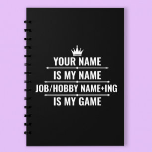Personalized Funny Job and Hobby Name Planner
