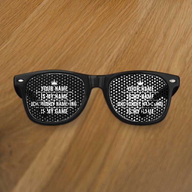 Personalized Funny Job and Hobby Name Retro Sunglasses (Creator Uploaded)