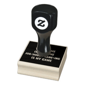Personalized Funny Job and Hobby Name Rubber Stamp