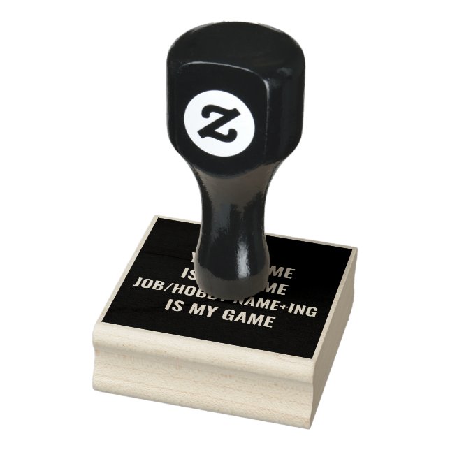 Personalized Funny Job and Hobby Name Rubber Stamp (Stamp)