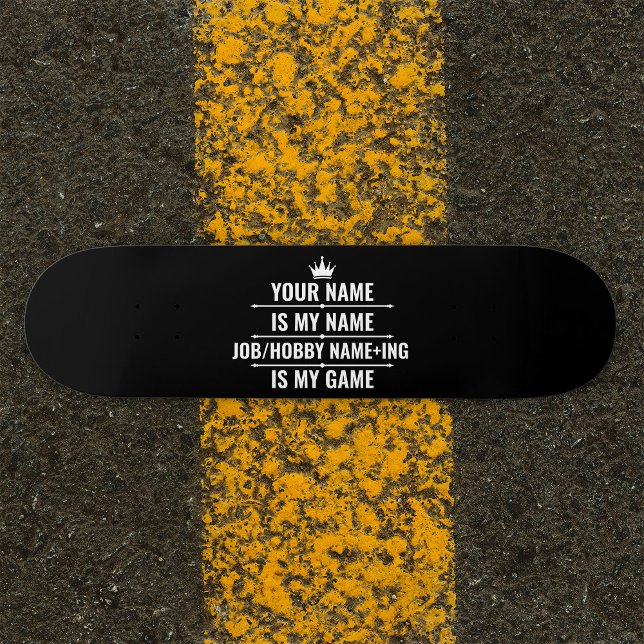 Personalized Funny Job and Hobby Name Skateboard (Creator Uploaded)