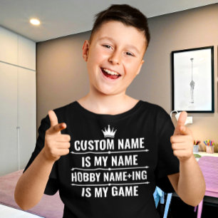 Personalized Funny Job and Hobby Name T-Shirt
