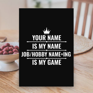 Personalized Funny Job and Hobby Name Table Number