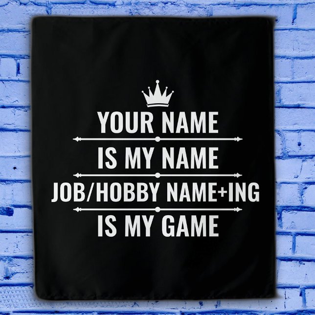 Personalized Funny Job and Hobby Name Tapestry (Creator Uploaded)