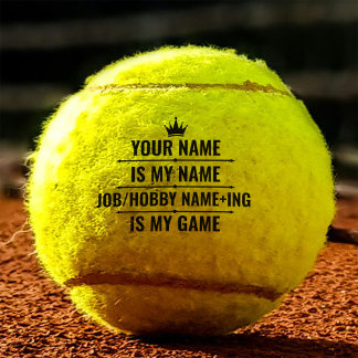 Personalized Funny Job and Hobby Name Tennis Balls