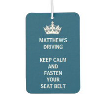 Personalized Funny Keep Calm Blue Driving