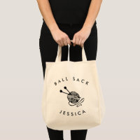 Personalized Funny Knitting Ball Sack