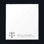 Personalized Funny Law Notepad<br><div class="desc">Personalized Funny Law Notepad | Important Law Stuff | Lawyer Gift | Law School Graduation Gift</div>