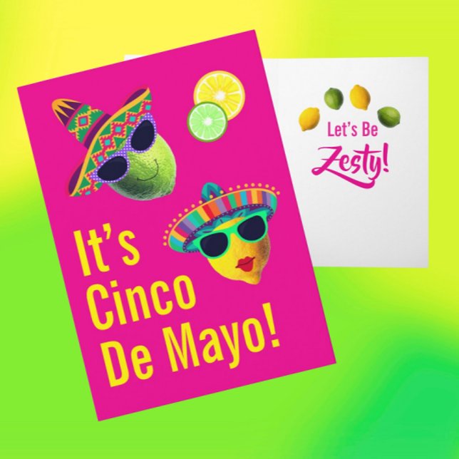 Personalized Funny Lemon Lime Cinco de Mayo Card (Personalize it!)