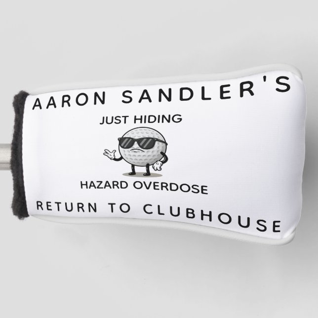 Personalized Funny Lost Balls Golf Head Cover (Front)