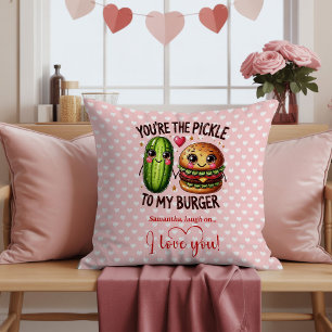 Personalized Funny Love Gift Pillow Cartoon Food
