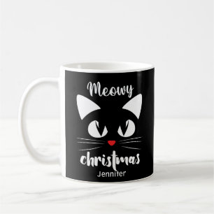 Personalized Funny Meowy Christmas Mug