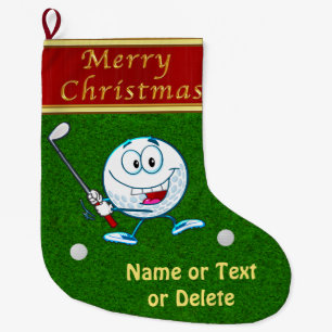 Personalized Funny Merry Christmas Golf Stockings