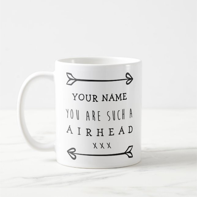 Personalized Funny Mug - Airhead (Left)