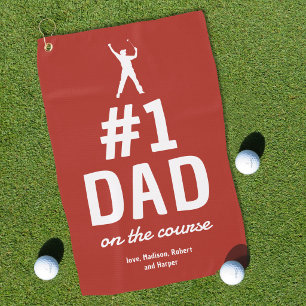 Personalized Funny No.1 Dad Golf Towel