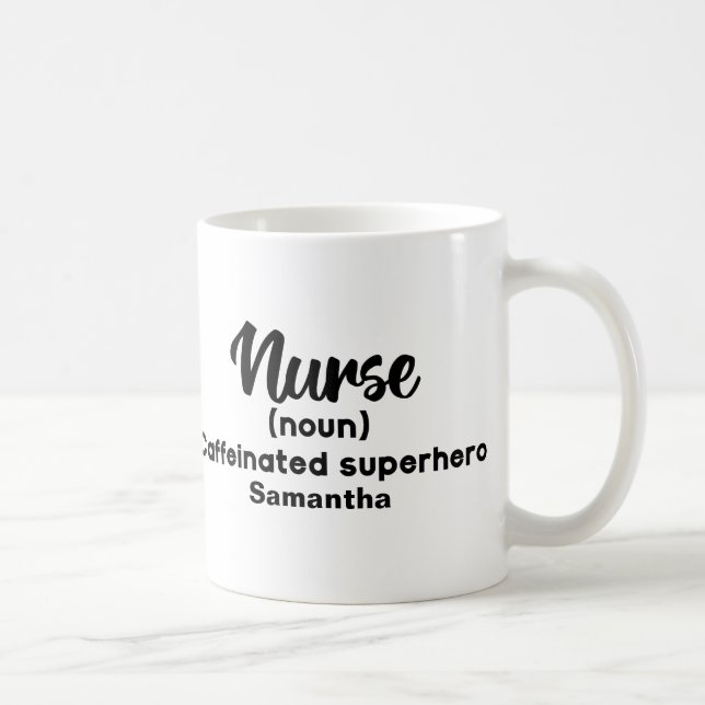 Personalized Funny Nurse Definition        Coffee Mug (Right)
