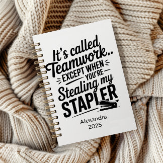Personalized Funny Office Quote Notebook