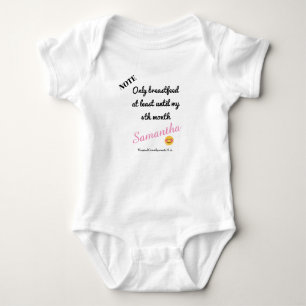 Personalized Funny Only breastfeed Granddaughter Baby Bodysuit