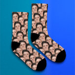 Personalized Funny Overlapping Face Photo Socks<br><div class="desc">Make funny socks covered in your face or a friends with this easy to use template. simply upload a cutout of the face or object you with to use with a transparent background, and voila! make sure to crop the image as tightly to the face/object as you can. if you...</div>