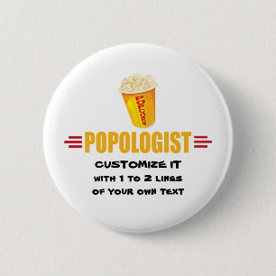 Personalized Funny Popcorn 2 Inch Round Button