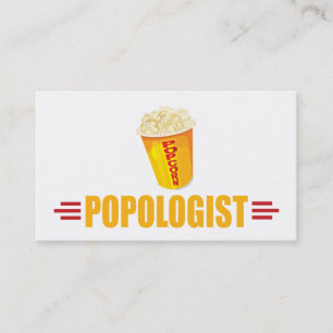 Personalized Funny Popcorn Business Card