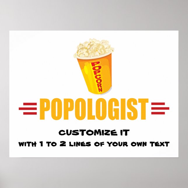 Personalized Funny Popcorn Poster (Front)