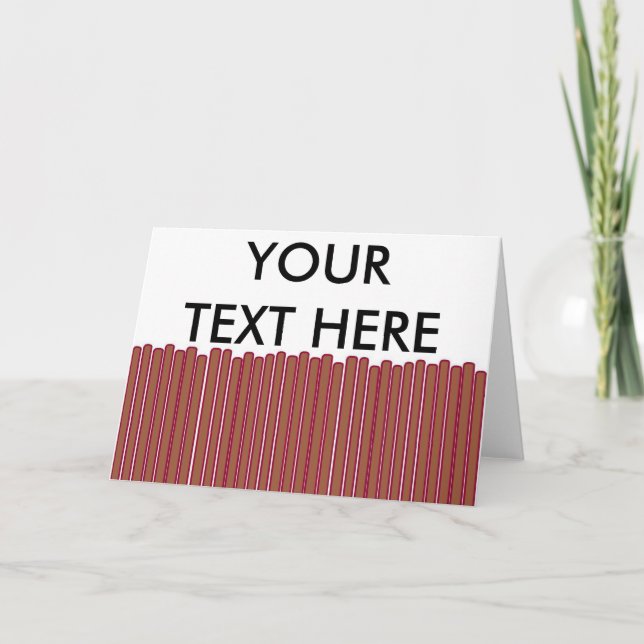 Personalized Funny Privacy Fence Graphic Card (Front)