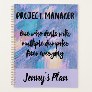 Personalized Funny Project Manager Planner