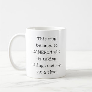 Personalized Funny Quote Relatable Mom Life Humour Coffee Mug