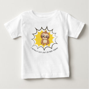Personalized Funny Quote   Sloth Template Unisex Baby T-Shirt