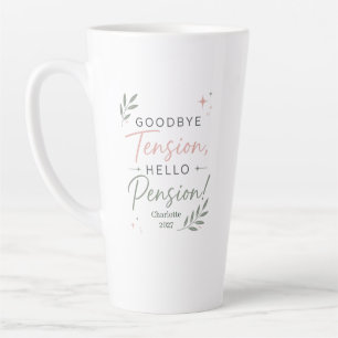 Personalized Funny Retirement Gift for Coworker Latte Mug